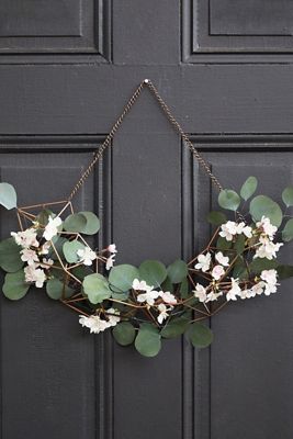 Fillable Metal Swag Wreath Base