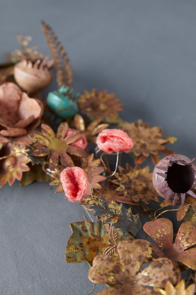 Gilded Botanicals Iron + Velvet Wreath #4
