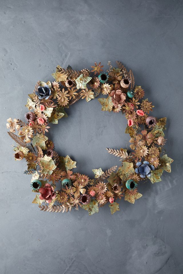 Gilded Botanicals Iron + Velvet Wreath #2