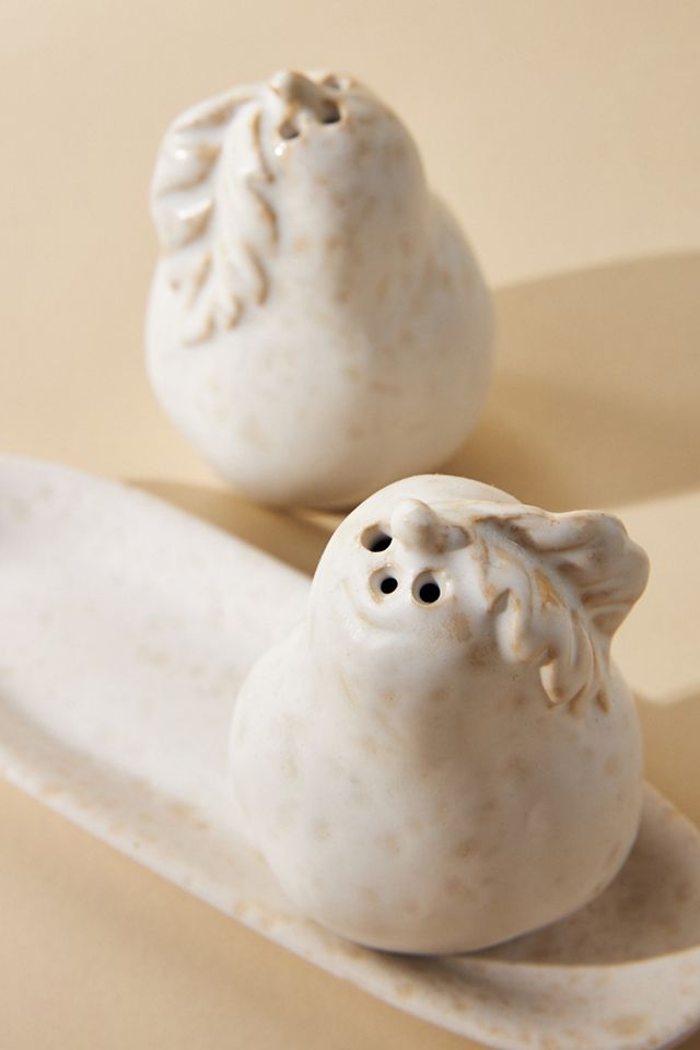 Pear Stoneware Salt & Pepper Shakers | AnthroHome