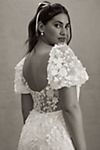 Willowby by Watters Lilia Puff-Sleeve Lace Empire Wedding Gown #5
