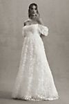 Willowby by Watters Lilia Puff-Sleeve Lace Empire Wedding Gown #4