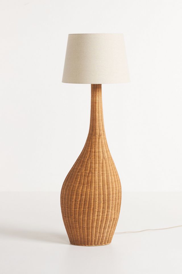 Natural Rattan Floor Lamp #3