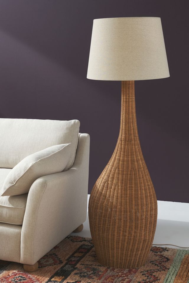Natural Rattan Floor Lamp #2