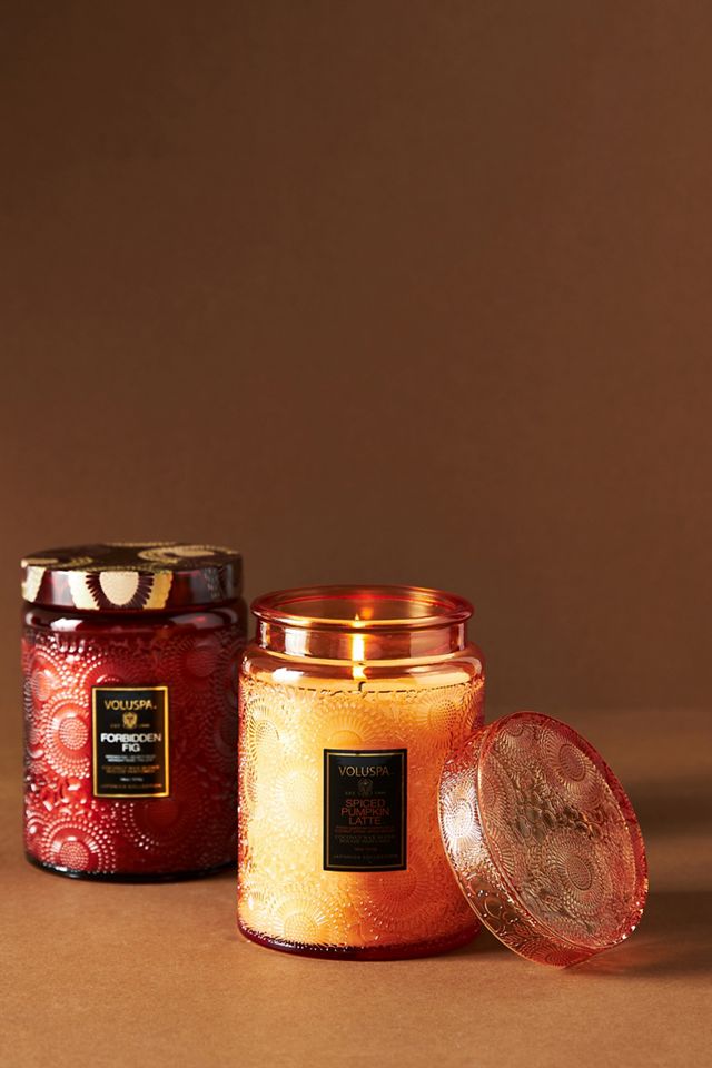 Voluspa Japonica Spiced Pumpkin Latte Glass Jar Candle #3