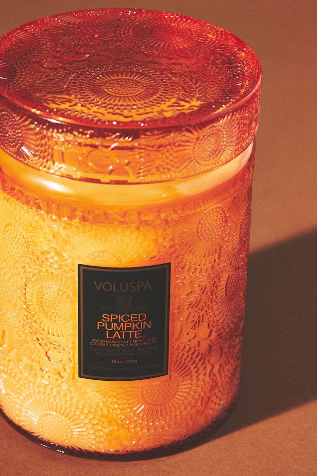 Voluspa Japonica Spiced Pumpkin Latte Glass Jar Candle #1