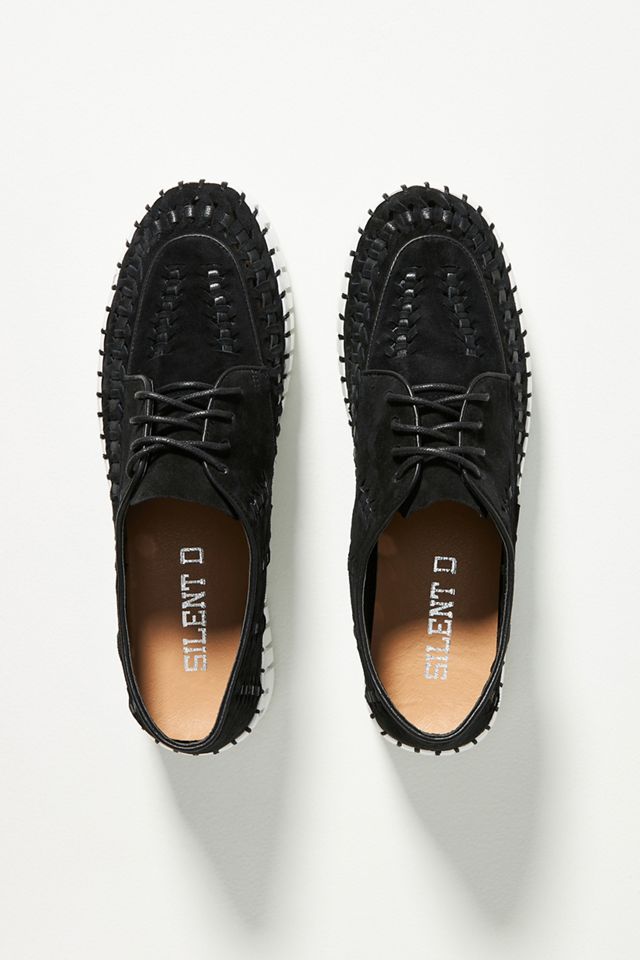 Silent D Woven Platform Sneakers #1