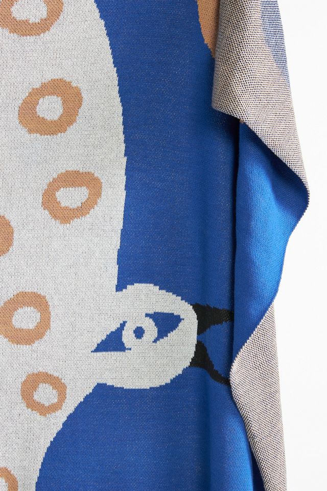 Marcello Velho Folksong Knit Throw Blanket #1