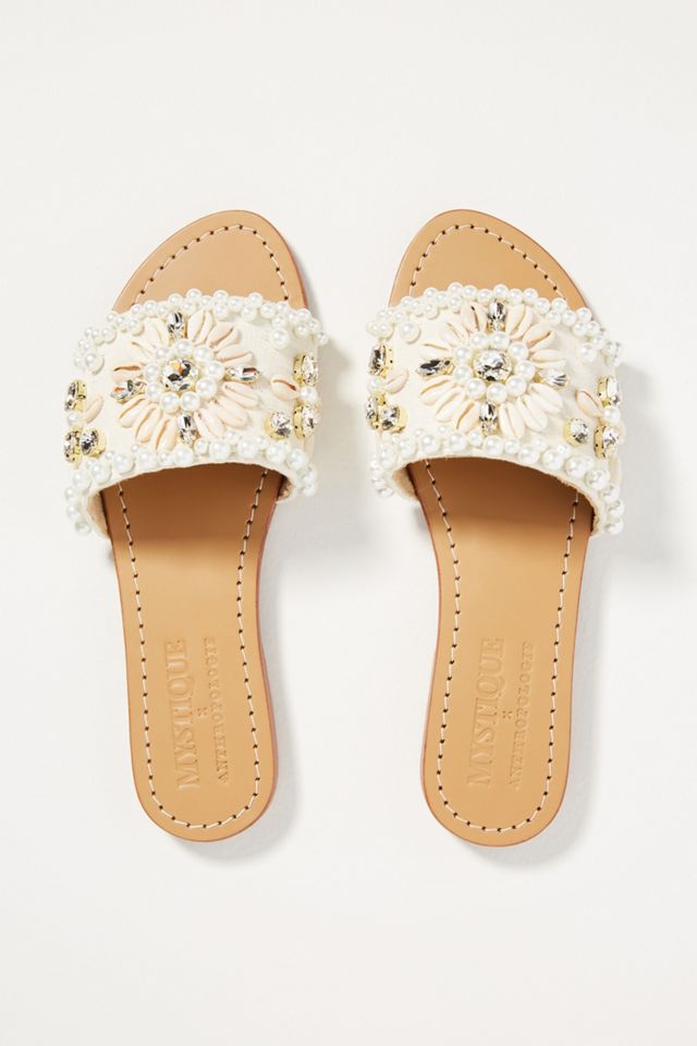 Mystique Embellished Slide Sandals #1