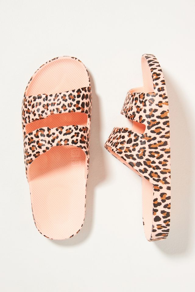 Freedom Moses Leopard Printed Slide Sandals Anthropologie