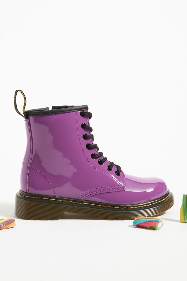 Dr. Martens Patent Kids Lace-Up Boots | AnthroHome
