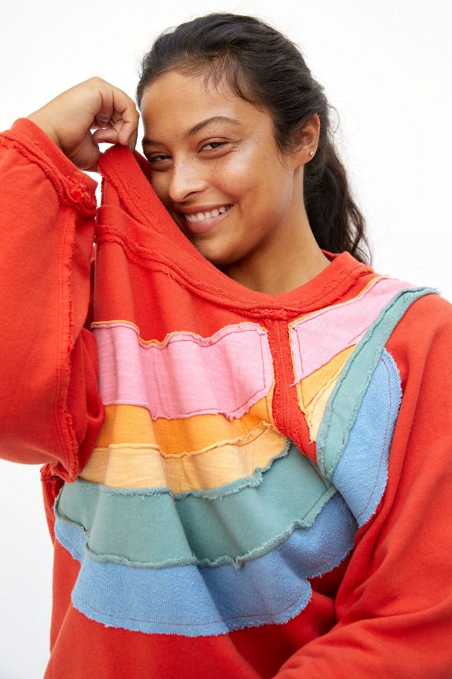 Daily Practice by Anthropologie Spirited Rainbow Pullover #4