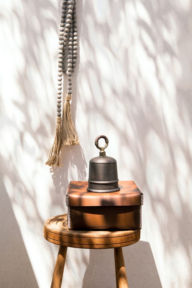 Amber Lewis for Anthropologie Stitched Leather Nesting Box #6