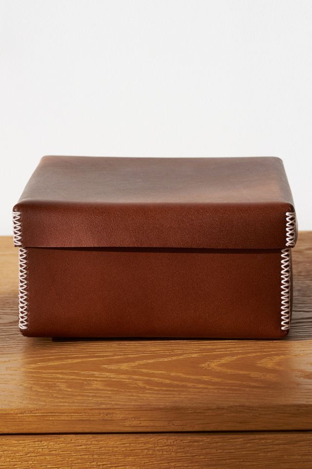 Amber Lewis for Anthropologie Stitched Leather Nesting Box #2
