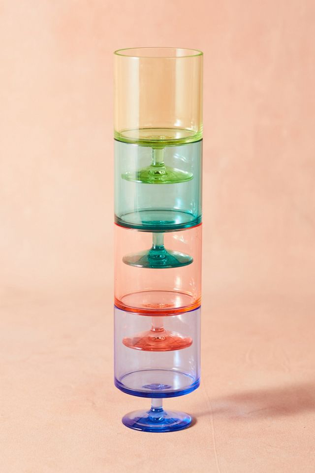 Rainbow Acrylic Stemmed Tumbler #2