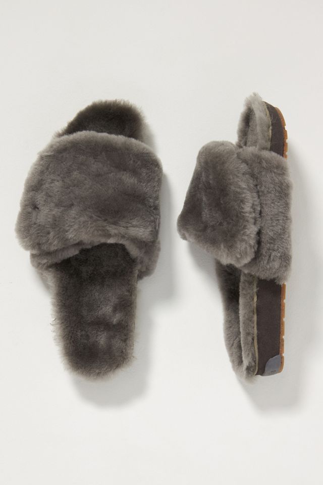 Muk Luks Suzanne Slippers - Ebony/Dark Grey