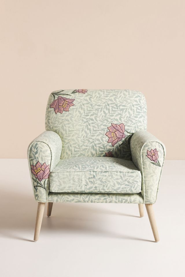 Embroidered Bisous Accent Chair #1