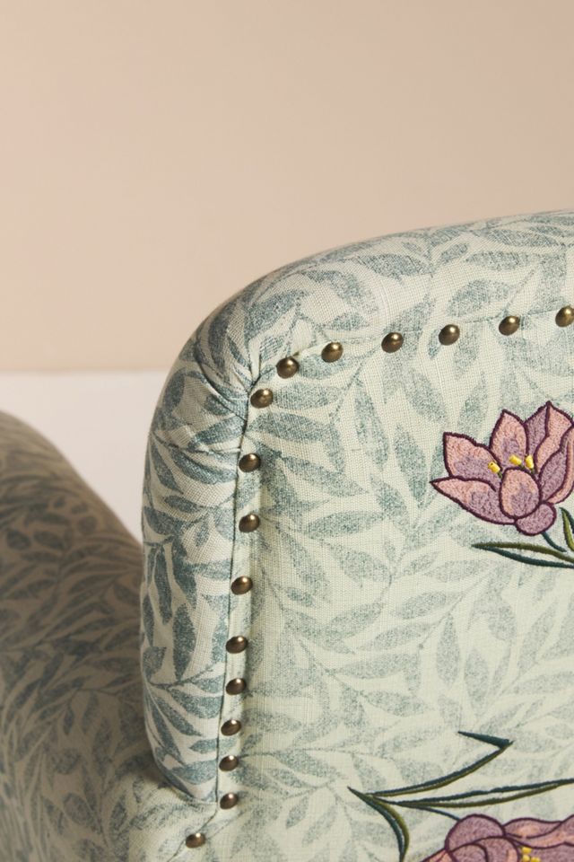 Embroidered Bisous Accent Chair #5