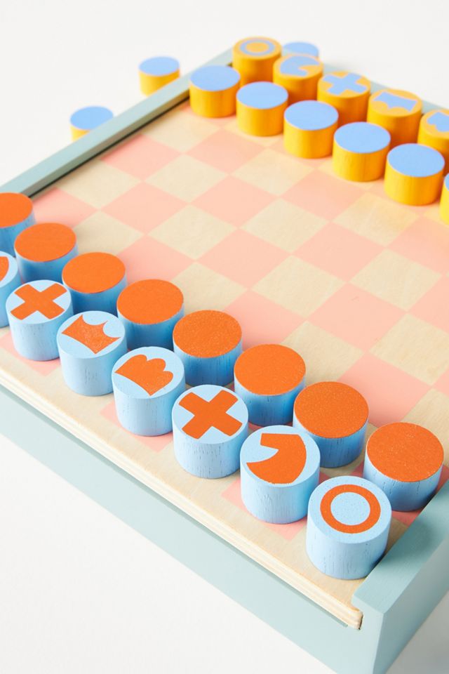 Geo Pattern Chess & Checkers Set #2