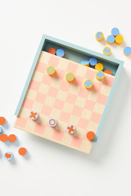 Geo Pattern Chess & Checkers Set