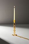 Glass Taper Candlestick, Amber Medium