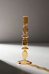 Glass Taper Candlestick, Amber Medium #2