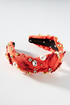 Lele Sadoughi Riviera Embellished Knotted Headband  display picture 1