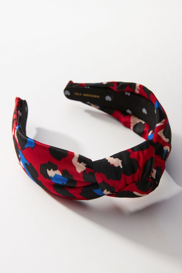 Lele Sadoughi Leopard Knotted Headband | Anthropologie display picture 2