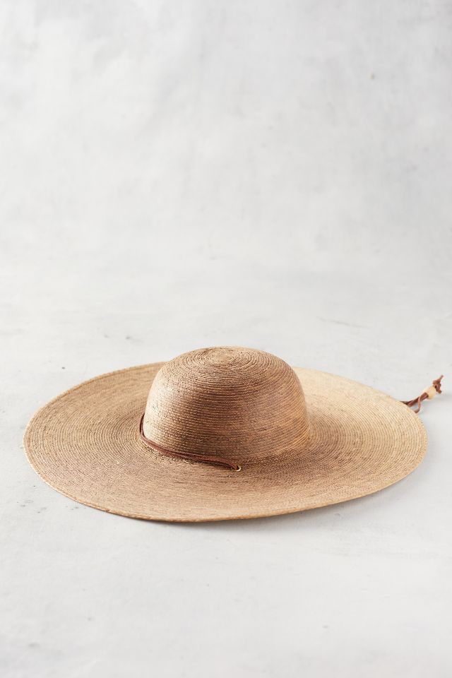 Woven Tan Straw Hat With Super Brim For Outdoor Activities 70CM