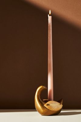 Graceful Swan Taper Candle Holder