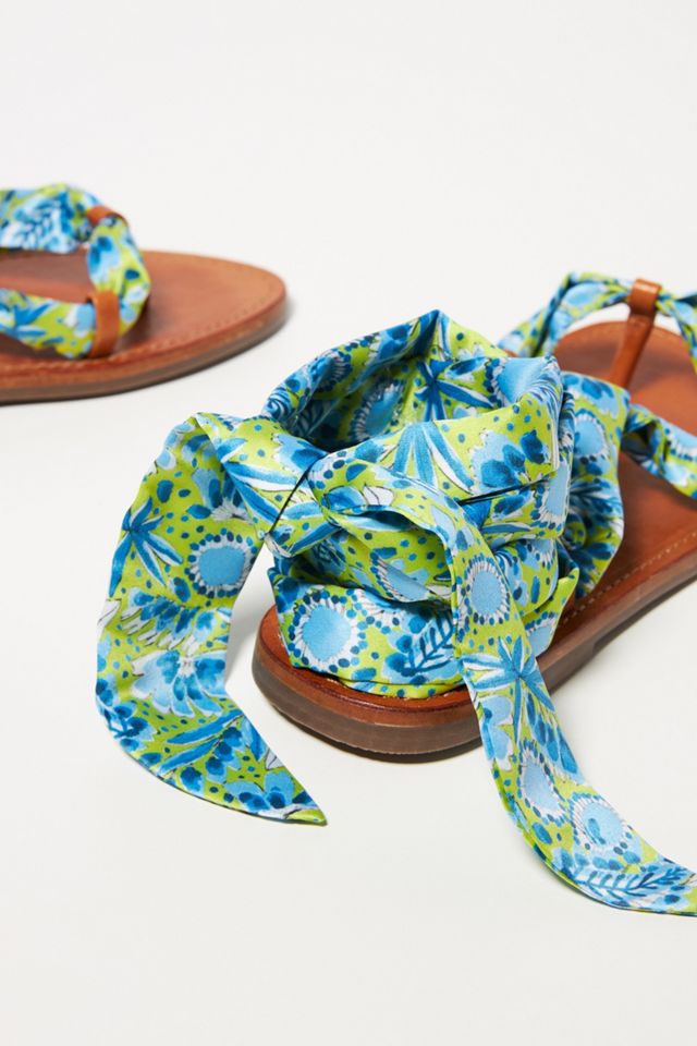 Vera for Anthropologie Scarf Gladiator Sandals #3