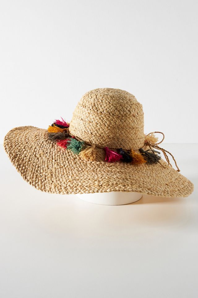 Tassel-Trimmed Sun Hat #2