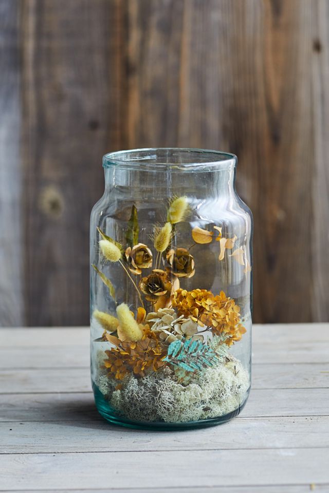 Farmhouse Decor, Canister, Jar, Rustic Decor, Glass Jar, Brass Jar,  Farmhouse Chic, Terrarium, Glass Container, Farmhouse Style, Terrarium 