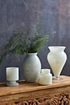 Milky Glass Etched Vase #1