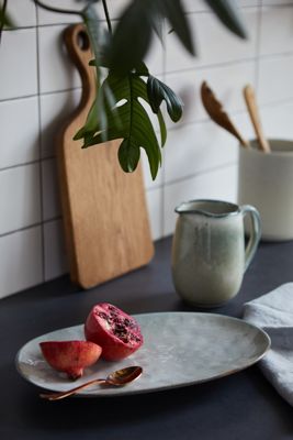 Textured Ceramic Serving Tray