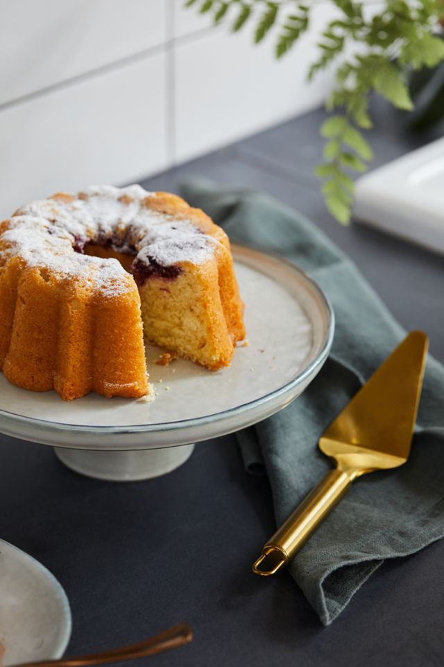 Ceramic Gray Cake Stand #1