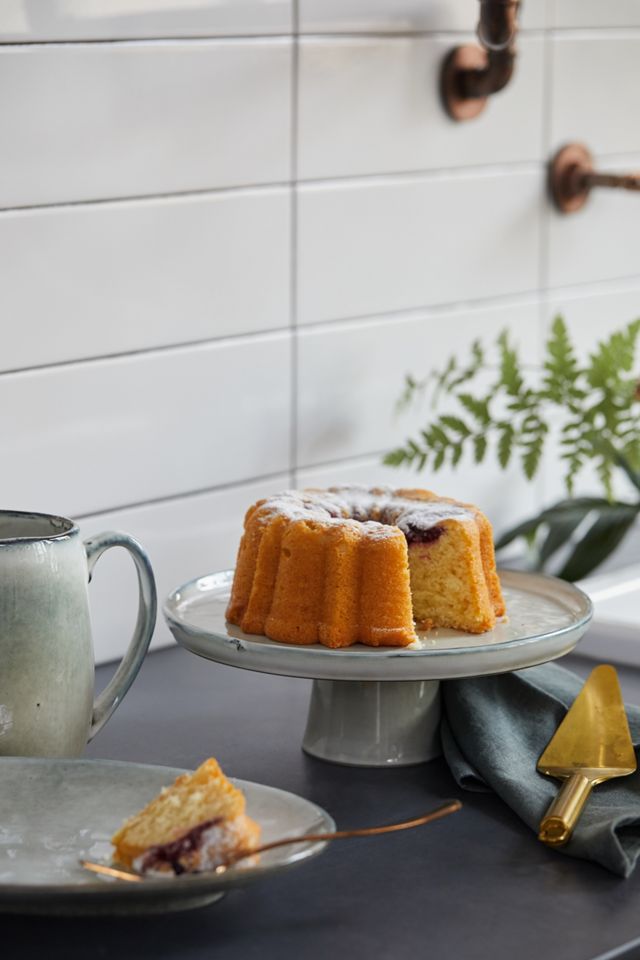 Ceramic Gray Cake Stand #2