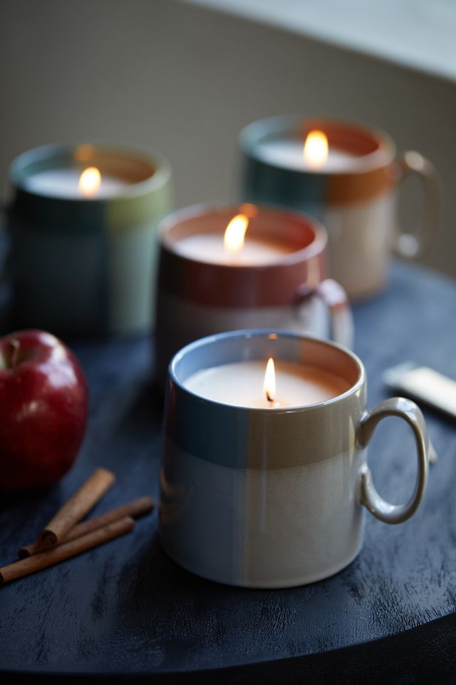 Rosy Rings Plaid Mug Candle, Apple Cider #1