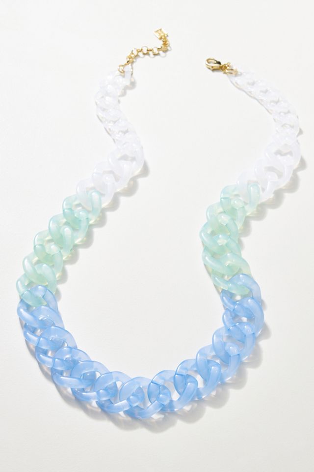 Maddie Ombre Resin Chain Link Necklace
