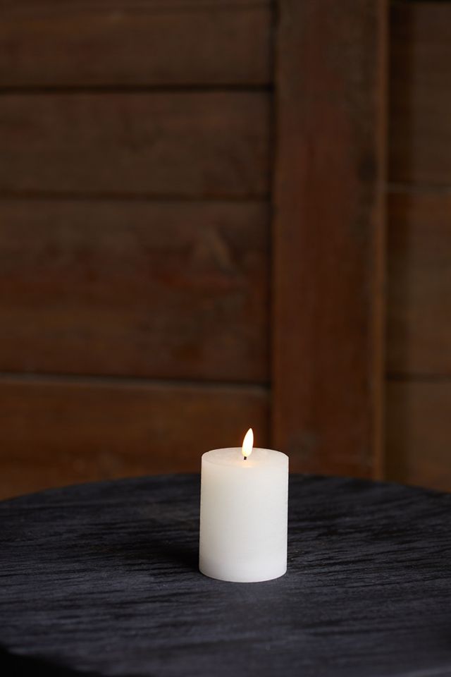 Flameless Flame Effect Candle, White Small Collection #3