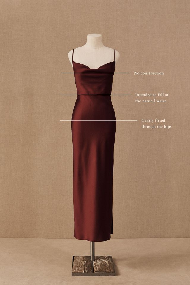 Cali Satin Charmeuse Midi Dress #7