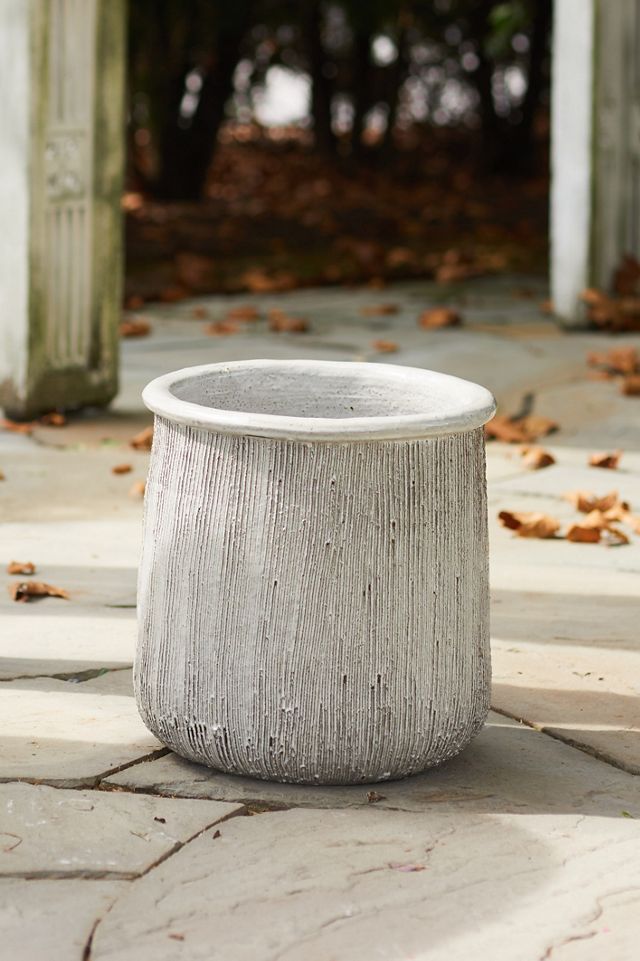 Roll Top Ceramic Planter #3