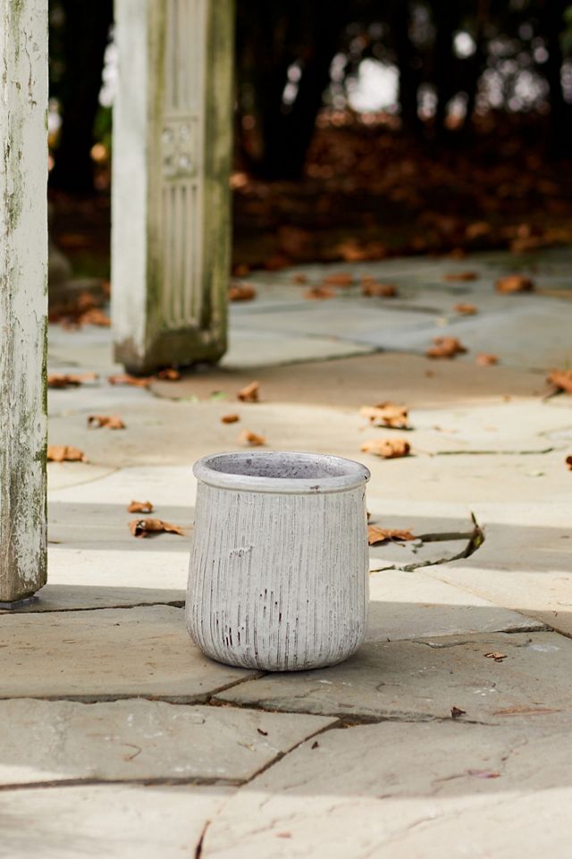 Roll Top Ceramic Planter #5