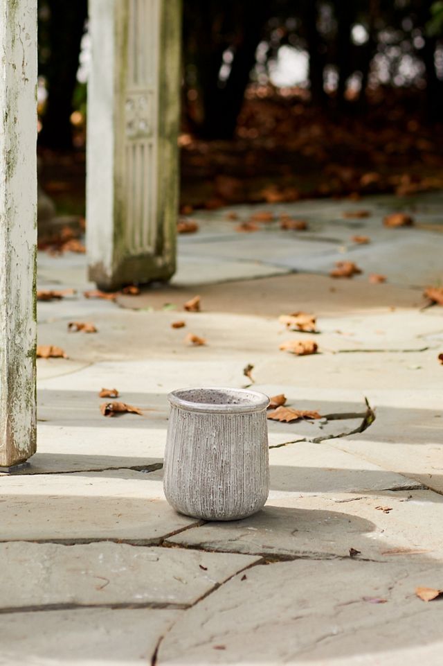 Roll Top Ceramic Planter #6