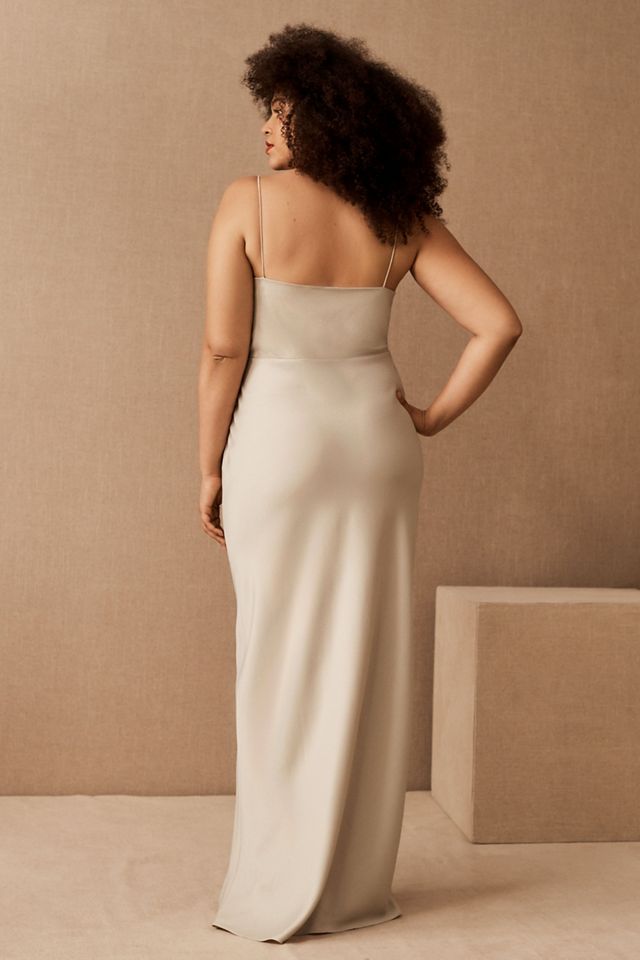 BHLDN Freya Satin Charmeuse Dress #4