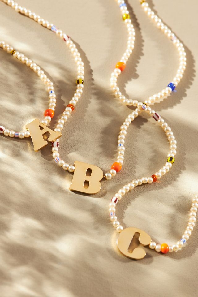 Anthropologie hot sale initial necklaces