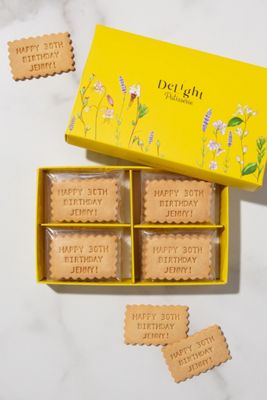 Delight Patisserie Custom Message Shortbread Cookies