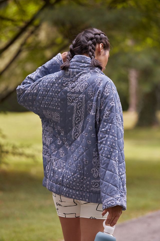 The Upside Nicola Bandana Quilted Jacket | Anthropologie