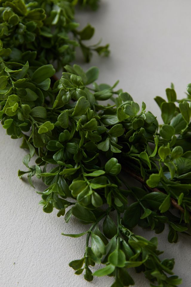 Faux Boxwood Garland #1