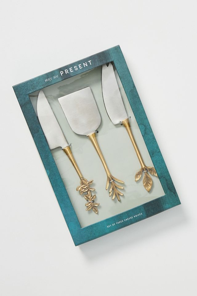 Herbiflora Cheese Knives, Set of 3 #1